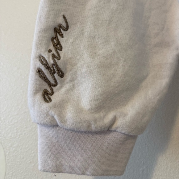 Albion Fleur Crew Neck Sweatshirt White - Picture 8 of 12